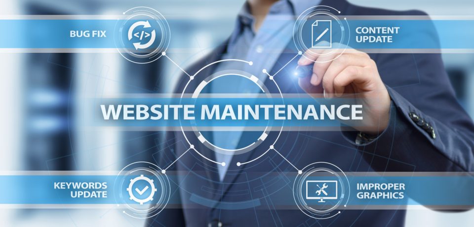 Website maintenance Business Internet Network Technology Concept